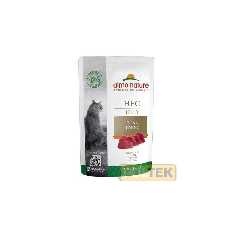 ALMO NATURE GATTO UMIDO JELLY CON TONNO 55 g