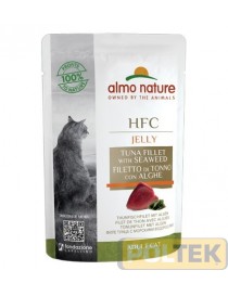 ALMO NATURE GATTO UMIDO JELLY FILETTI TONNO E ALGHE 55 g