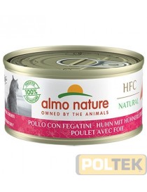 ALMO NATURE NATURAL POLLO CON FEGATINI 70 g