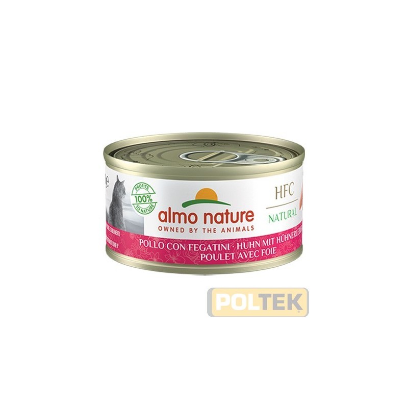 ALMO NATURE NATURAL POLLO CON FEGATINI 70 g