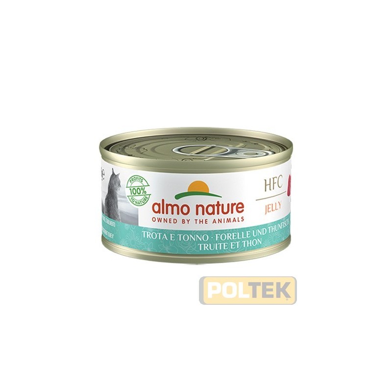 ALMO NATURE JELLY TROTA E TONNO 70 g