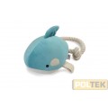 CAMON GIOCO CANE PELUCHE BALENA CON SQUEAKER E CORDA