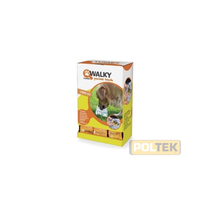 Le ciotole tascabili Walky Pocket Bowl sono ideali per soddisfare la sete e la fame degli amici quattrozampe, in tutta comodità