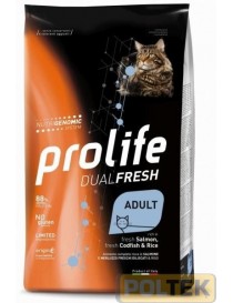 PROLIFE GATTO DRY DUALFRESH SALMON FISH & RICE gr. 400