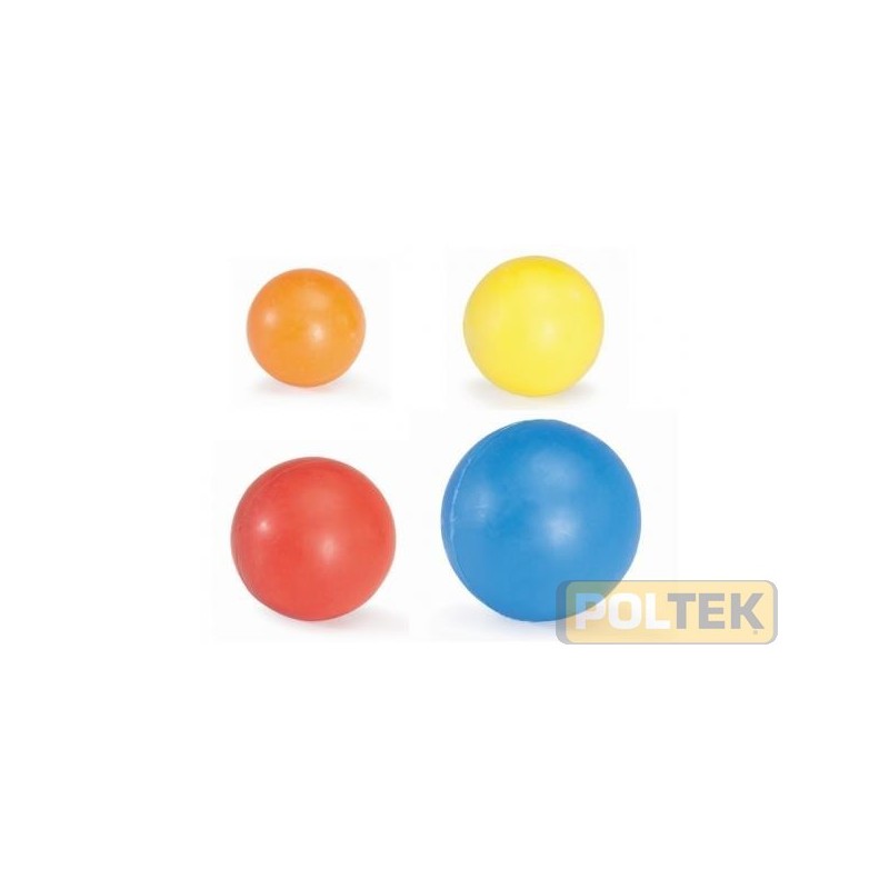 Palle in gomma, molto colorate, pesanti e resistenti.