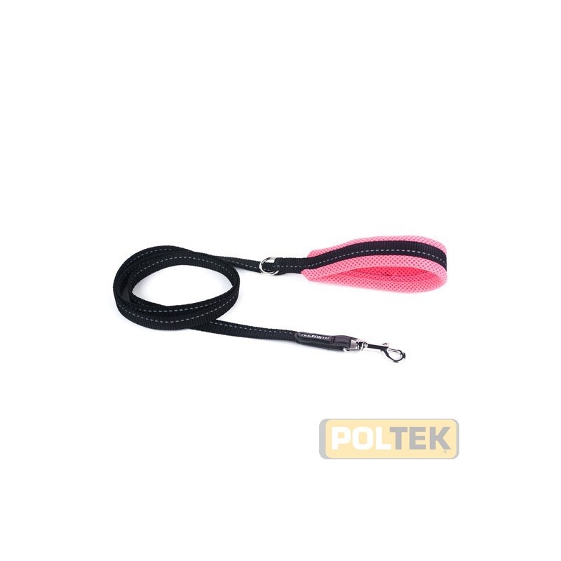 TRE PONTI GUINZAGLIO NERO INS/RIFRAN IMBOTT. COL. ROSA