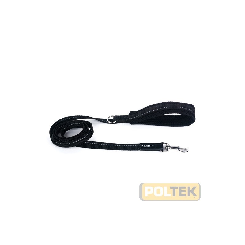 TRE PONTI GUINZAGLIO NERO INS/RIFRAN IMBOTT. COL. NERO