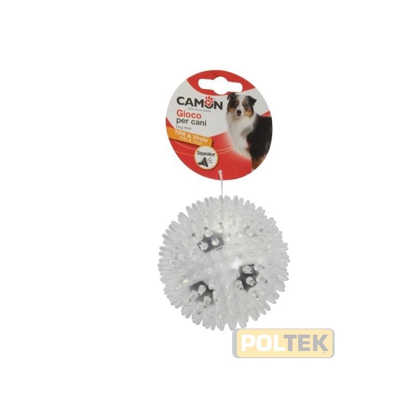CAMON GIOCO PALLA RICCO IN TPR E VINILE CON SQUEAKER