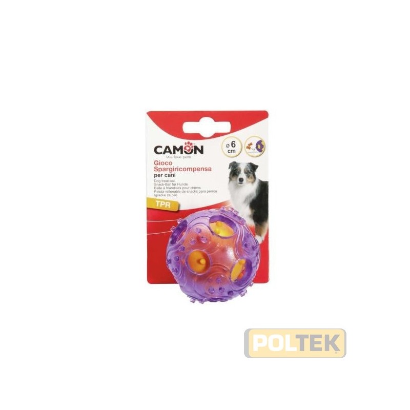 CAMON GIOCO PALLA TPR CON SPARGI RICOMPENSA 6CM