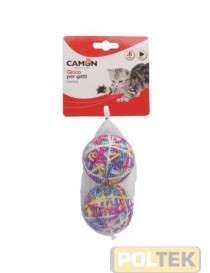 CAMON GIOCO GATTO GOMITOLI (2P) C/SONAGLIO