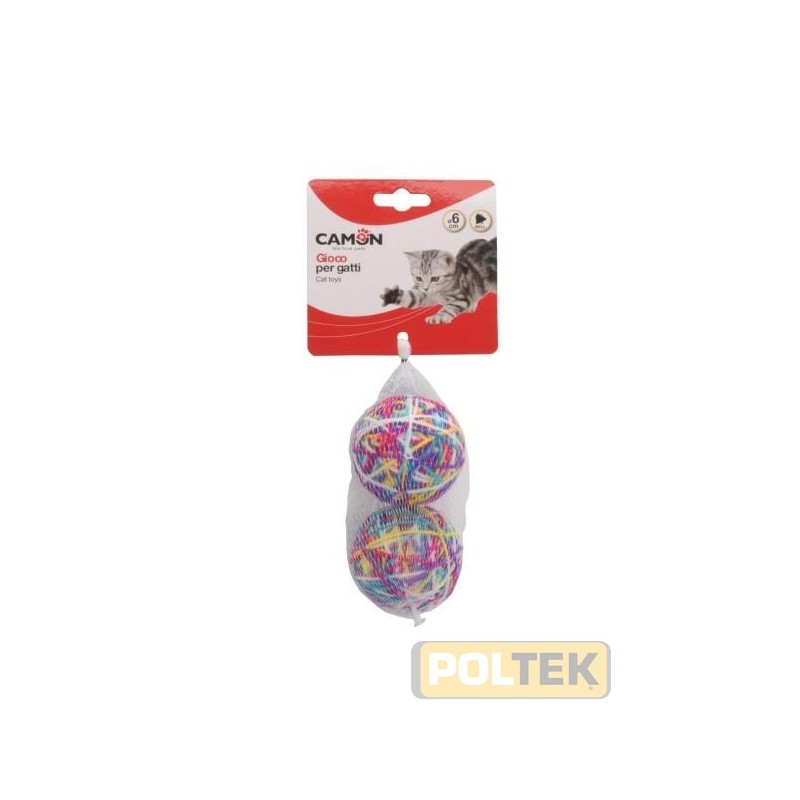 CAMON GIOCO GATTO GOMITOLI (2P) C/SONAGLIO