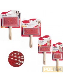 CAMON CARDATORE MANICO LEGNO, DENTI ACCIAIO E PUNTE ARROTOND