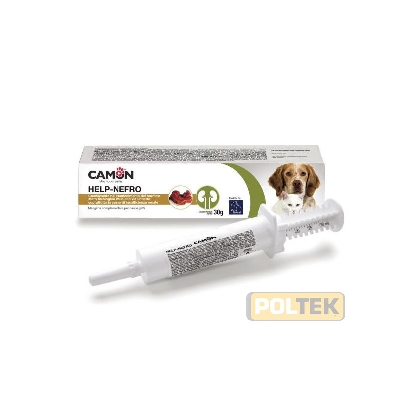 Help-Nefro è un mangime complementare dietetico per cani e gatti, a base di estratti vegetali, funghi e vitamine, sviluppato pe