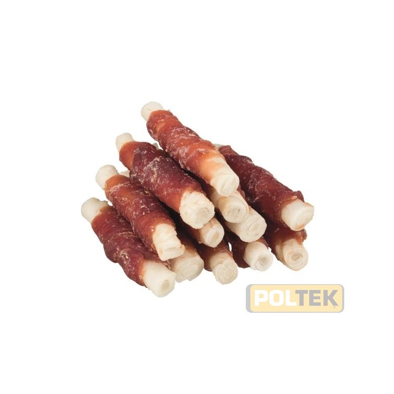 In pelle di bovino con anatra, pelle spessa per una masticazione più duratura.