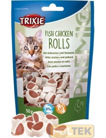 TRIXIE PREMIO FISH CHICKEN ROLLS 50gr