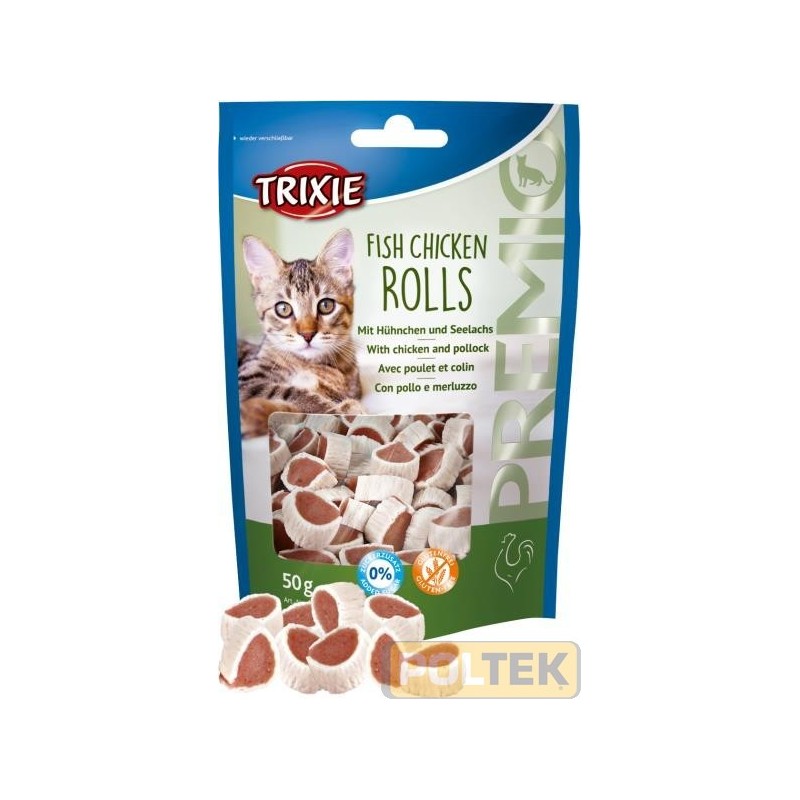 TRIXIE PREMIO FISH CHICKEN ROLLS 50gr