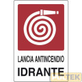 CARTELLO ALL. "LANCIA ANTINCENDIO IDRANTE" cm 20x30