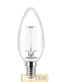 CENTURY LAMPADA LED WHITE OLIVA E14 4,5W 470lm