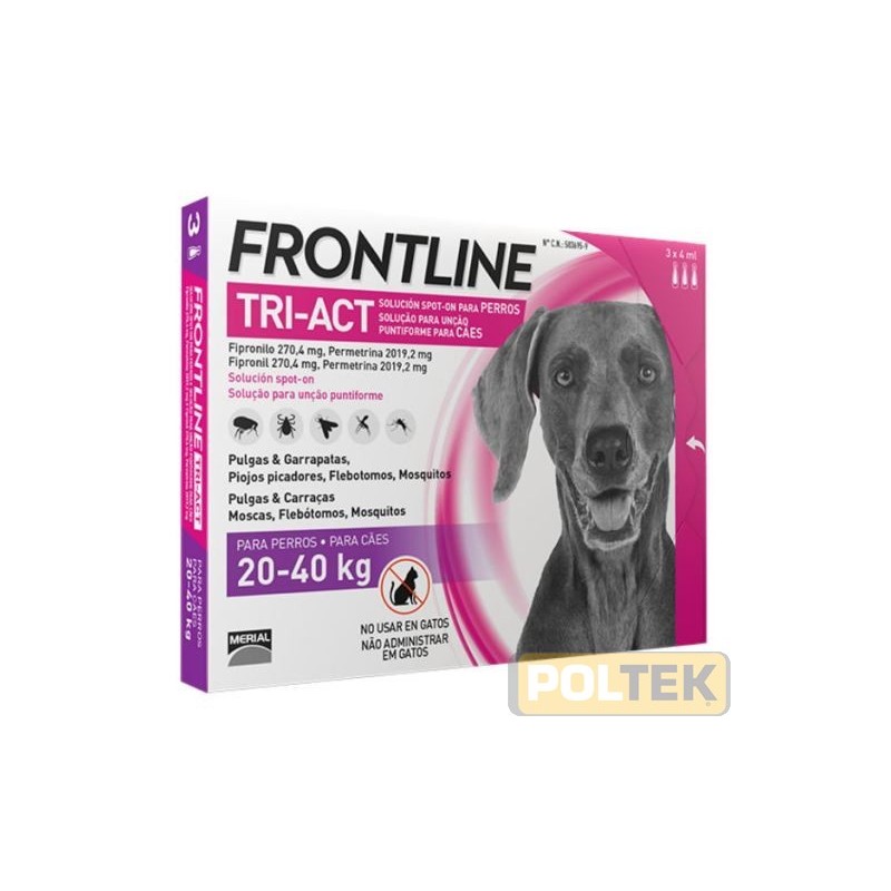 FRONTLINE TRI-ACT SPOT ON 20-40 kg L 6pipette