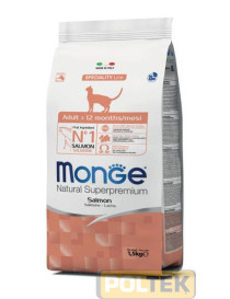 MONGE CAT NATURAL MONOPROTEICO SALMONE ADULT gr.400