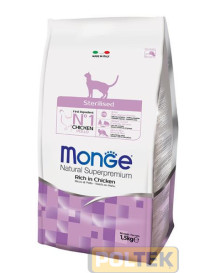 MONGE CAT SECCO STERILIZED POLLO kg.1,5