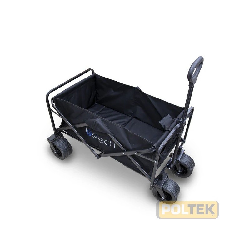 Dimensioni compatte e maneggevoli (86x50x100 cm) è realizzato con una struttura in acciaio resistente, mentre il cesto è in po