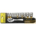 MUNDIAL CHIAVE A BUSSOLA 1/2" SERIE + CRICCHETTO pz.12