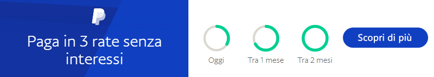 poltek paga in 3 rate con paypal
